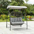 Family Outdoor Furniture Garden Rattan Double Swing Chair